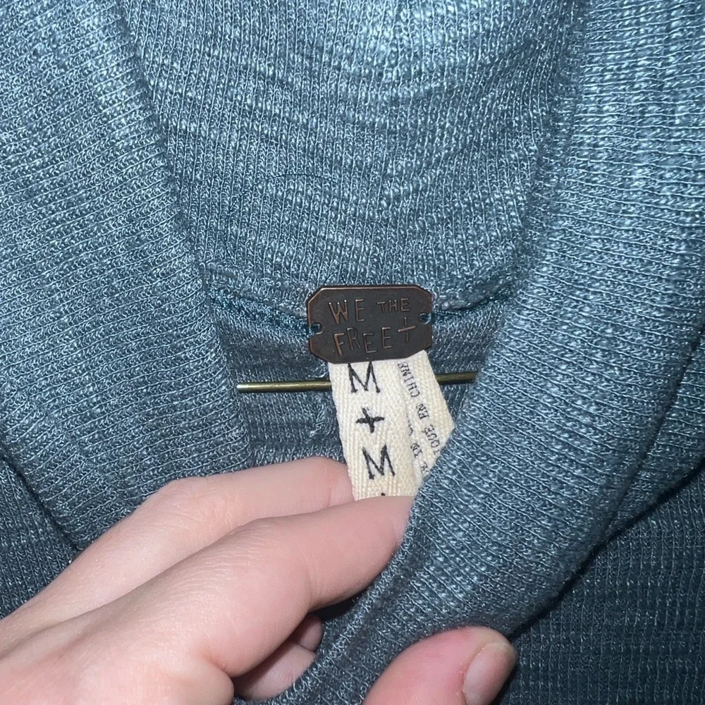 We The Free Slate Blue Knit Sweater